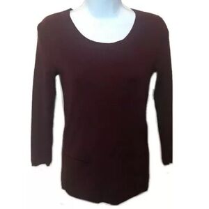 Banana Republic silk blend sweater maroon